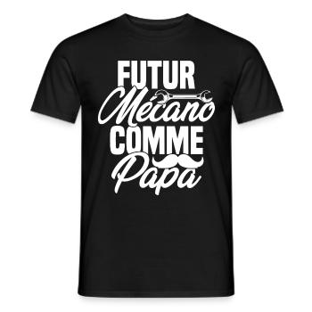 Futur mécano comme papa Cadeau futur mécano - T-shirt homme - noir - Devant - AI Model Male 178 light (178cm)
