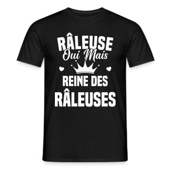Reine des râleuses - T-shirt homme - noir - Devant - AI Model Male 178 light (178cm)