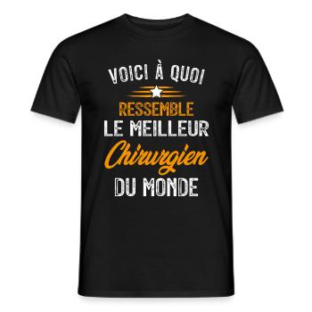 Voici à Quoi Ressemble le Meilleur Chirurgien - T-shirt homme - noir - Devant - AI Model Male 178 light (178cm)