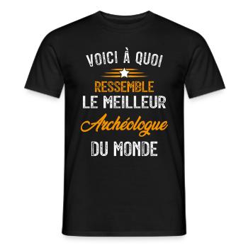 Voici à quoi ressemble le meilleur Architecte - T-shirt homme - noir - Devant - AI Model Male 178 light (178cm)