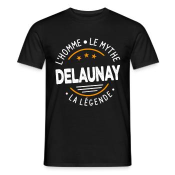 Delaunay L'Homme Le Mythe La Légende - T-shirt homme - noir - Devant - AI Model Male 178 light (178cm)