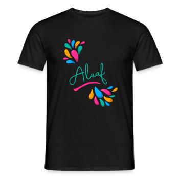 Alaaf - Männer T-Shirt - Schwarz - Vorne - AI Model Male 178 light (178cm)