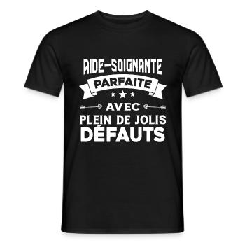 Aide soignante parfaite Cadeau Humour - T-shirt homme - noir - Devant - AI Model Male 178 light (178cm)