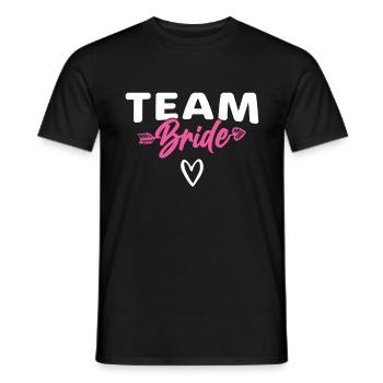 Team Braut Bride - Men's T-Shirt - black - Front - AI Model Male 178 light (178cm)