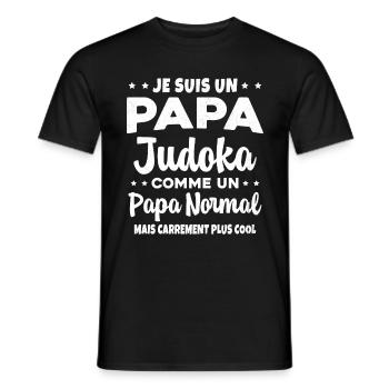 Homme Papa Judoka Humour Judo Cadeau - T-shirt homme - noir - Devant - AI Model Male 178 light (178cm)