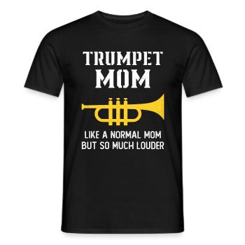 Mama Trompeter Humor Geschenk Frau - Männer T-Shirt - Schwarz - Vorne - AI Model Male 178 light (178cm)