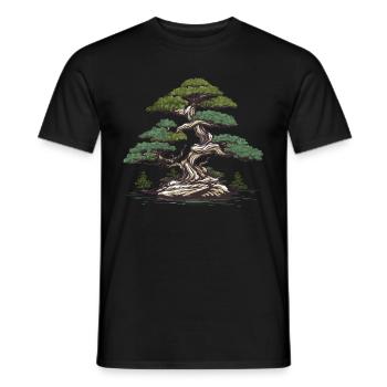 Bonsai Baum - Männer T-Shirt - Schwarz - Vorne - AI Model Male 178 light (178cm)