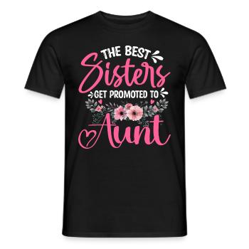 Promoted to Aunt Baby Pregnancy Announcement - Männer T-Shirt - Schwarz - Vorne - AI Model Male 178 light (178cm)