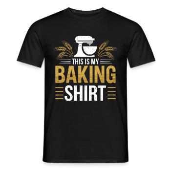 C’est mon Baking Bake Bakery Gifts - T-shirt homme - noir - Devant - AI Model Male 178 light (178cm)