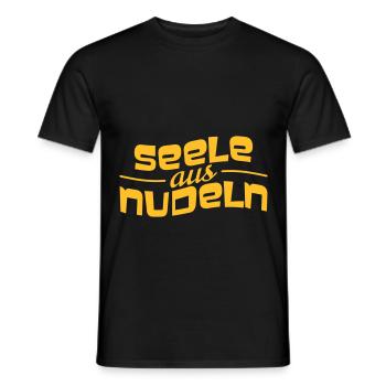 seele aus nudeln - Männer T-Shirt - Schwarz - Vorne - AI Model Male 178 light (178cm)