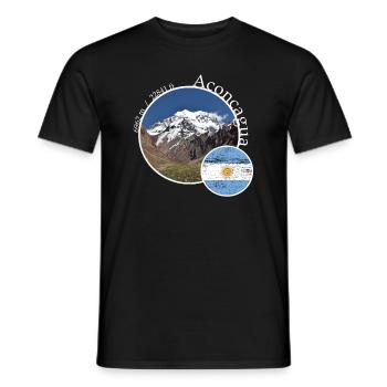 Randonnées en montagne en Argentine Aconcagua - T-shirt homme - noir - Devant - AI Model Male 178 light (178cm)