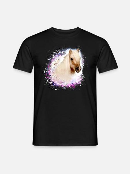 haflinger, pferd,graffiti, landschaft, pony - Männer T-Shirt - Schwarz