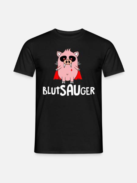 Blutsauger - Männer T-Shirt - Schwarz