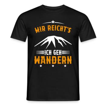 Assez je Vais Randonnée Cadeau montagnes vintage - T-shirt homme - noir - Devant - AI Model Male 178 light (178cm)