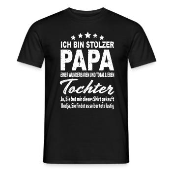 Stiefvater Bonuspapa Stolzer Stiefpapa - Männer T-Shirt - Schwarz - Vorne - AI Model Male 178 light (178cm)