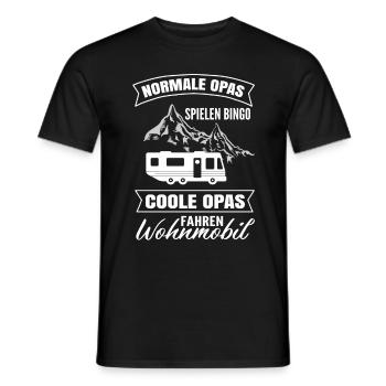 Camping Wohnmobil Normale Opas Fahren Wohnmobil - Männer T-Shirt - Schwarz - Vorne - AI Model Male 178 light (178cm)