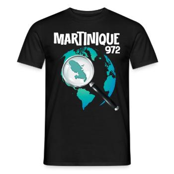 Martinique 972 Weltkulturerbe - Männer T-Shirt - Schwarz - Vorne - AI Model Male 178 light (178cm)