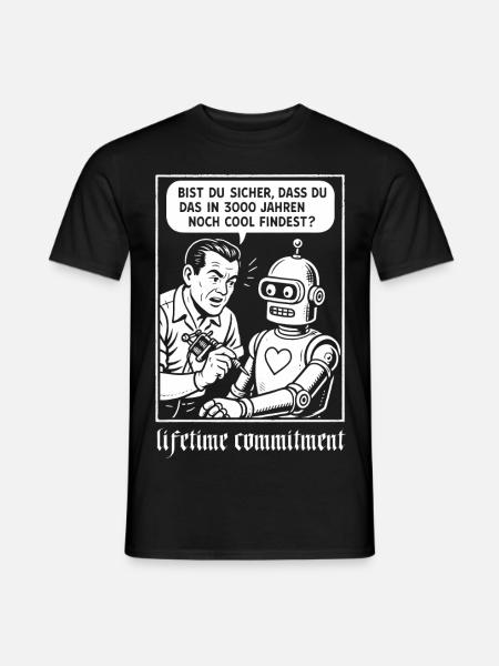 lifetime commitment - Männer T-Shirt - Schwarz