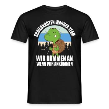 Hiking gift - Men's T-Shirt - black - Front - AI Model Male 178 light (178cm)
