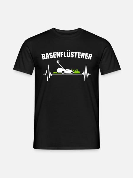 Rasenflüsterer Rasenmäher rasen mähen - Männer T-Shirt - Schwarz