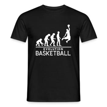 Evolution Basketball - Männer T-Shirt - Schwarz - Vorne - AI Model Male 178 light (178cm)