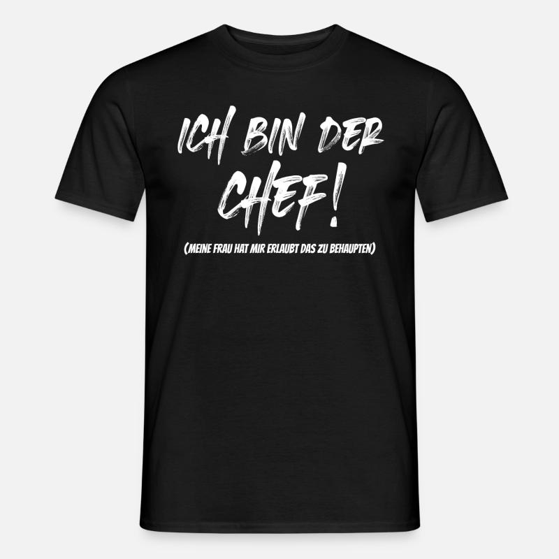 Ich bin der Chef - Männer T-Shirt - Schwarz