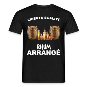 Liberté Egalité Fhum Arrangé - T-shirt homme - noir - Devant - AI Model Male 178 light (178cm)