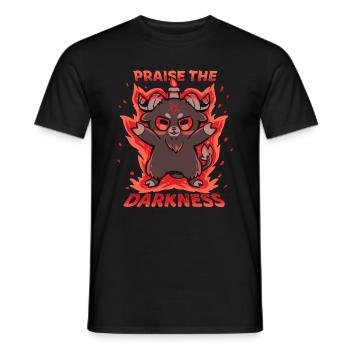 Praise the Darkness - Men's T-Shirt - black - Front - AI Model Male 178 light (178cm)