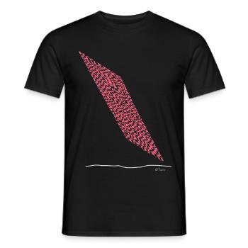 Line color - Männer T-Shirt - Schwarz - Vorne - AI Model Male 178 light (178cm)