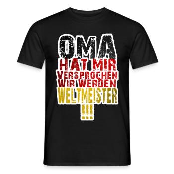 Deutschland Fußball WM T-Shirt - Männer T-Shirt - Schwarz - Vorne - AI Model Male 178 light (178cm)