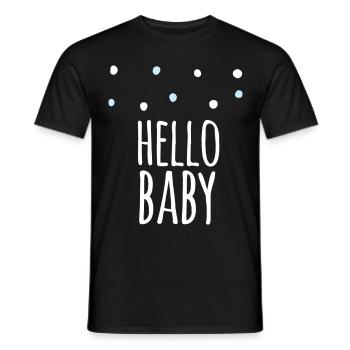 idée de cadeau naissance bébé enfant né naissance - T-shirt homme - noir - Devant - AI Model Male 178 light (178cm)