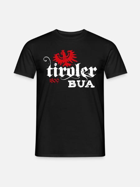Tiroler Bua Bekleidung Tirol Adler Wappen 1809 - Männer T-Shirt - Schwarz
