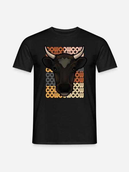 vache - T-shirt homme - noir