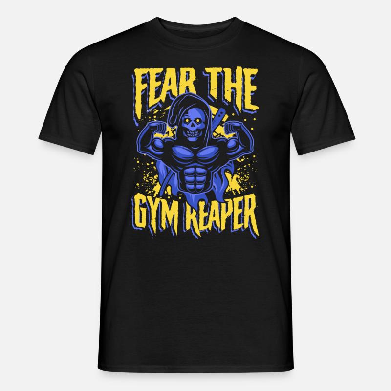 Fear the gym reaper - Männer T-Shirt - Schwarz