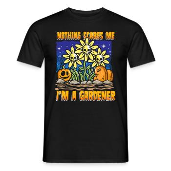 Nichts macht mir Angst ich bin ein Gärtner - Männer T-Shirt - Schwarz - Vorne - AI Model Male 178 light (178cm)