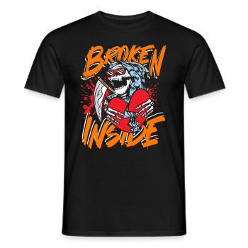 Broken inside - Men's T-Shirt - black - Front - AI Model Male 178 light (178cm)