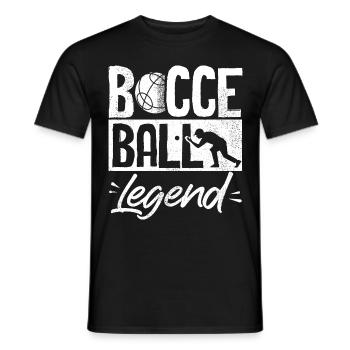 Joueur de boules de pétanque Pétanque Légende De la boule drôle - T-shirt homme - noir - Devant - AI Model Male 178 light (178cm)