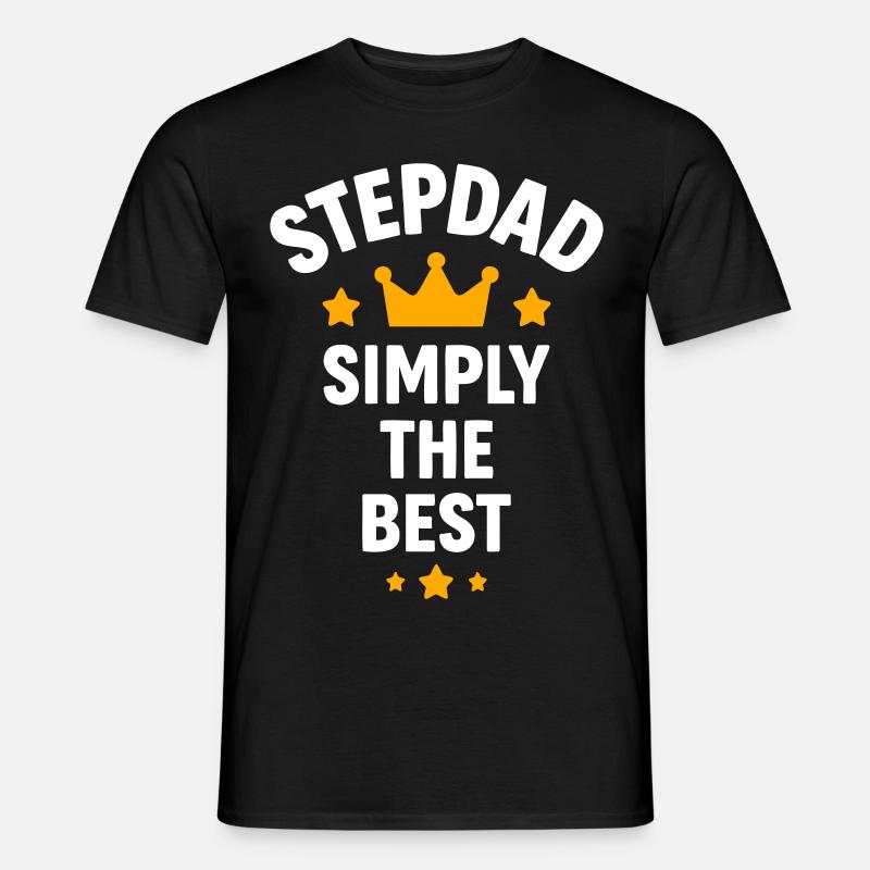 Stiefpapa einfach der Beste - Männer T-Shirt - Schwarz