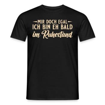 Ruhestand Arbeitskollege Abschied Rentner - Männer T-Shirt - Schwarz - Vorne - AI Model Male 178 light (178cm)