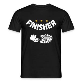 Finisher / Running / Runner / Shoes / Humour - T-shirt homme - noir - Devant - AI Model Male 178 light (178cm)