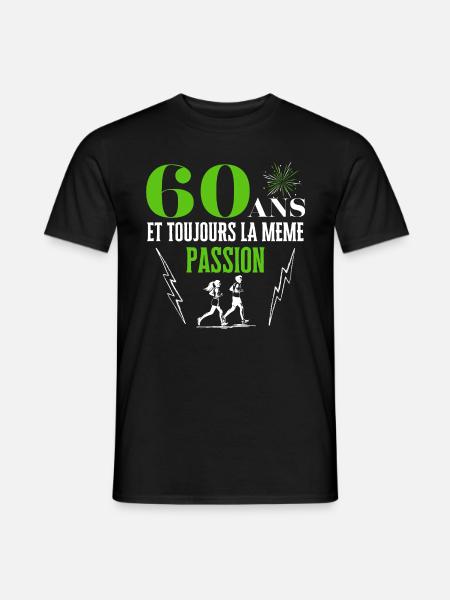 60 ans et toujours la même passion / Running - T-shirt homme - noir