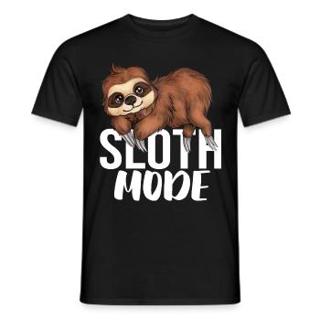 Sloth Mode Süßes Chibi Faultier Sloth Geschenk - Männer T-Shirt - Schwarz - Vorne - AI Model Male 178 light (178cm)