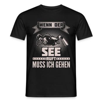 Tauchen - See ruft - Ich muss gehen - Männer T-Shirt - Schwarz - Vorne - AI Model Male 178 light (178cm)