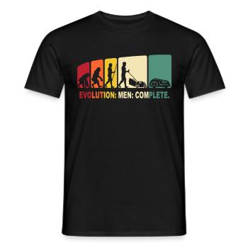 Faucheuse de faucheuse Evolutions Tondeuse à gazon robot - T-shirt homme - noir - Devant - AI Model Male 178 light (178cm)