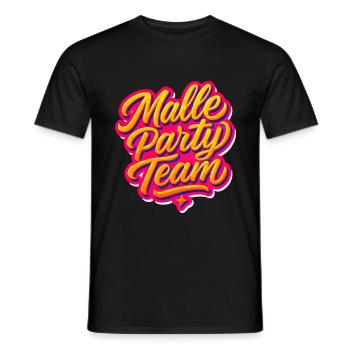Malle Party Team - Männer T-Shirt - Schwarz - Vorne - AI Model Male 178 light (178cm)