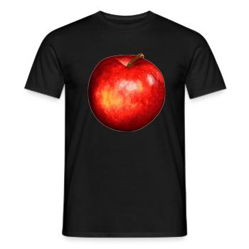 Roter Apfel - Männer T-Shirt - Schwarz - Vorne - AI Model Male 178 light (178cm)
