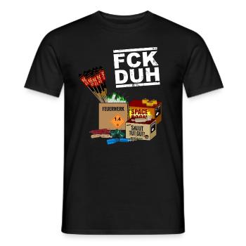 Feux d'artifice du Nouvel An Pyro - T-shirt homme - noir - Devant - AI Model Male 178 light (178cm)
