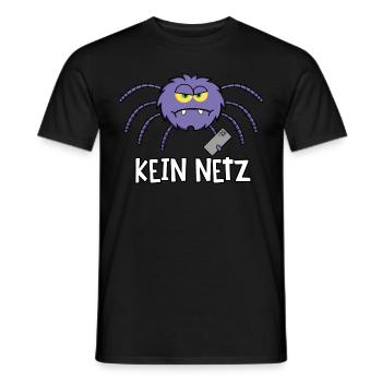 Spinne kein Netz - Männer T-Shirt - Schwarz - Vorne - AI Model Male 178 light (178cm)