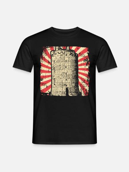 Château Médiéval - T-shirt homme - noir