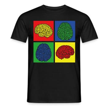 Cerveau zombie - T-shirt homme - noir - Devant - AI Model Male 178 light (178cm)